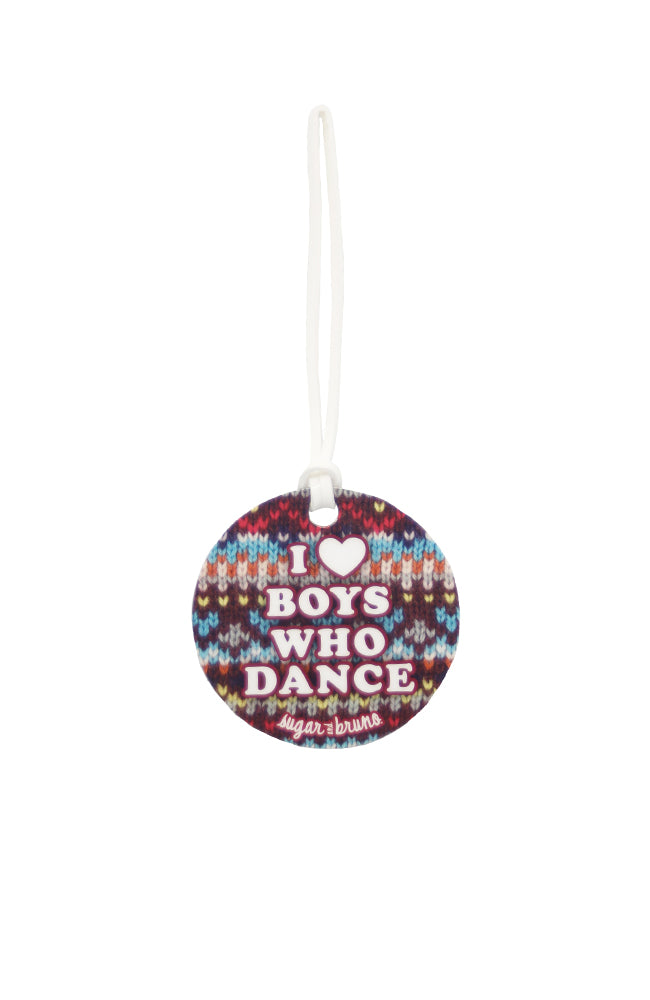 Sugar and Bruno Luggage Tag Boys Who Dance