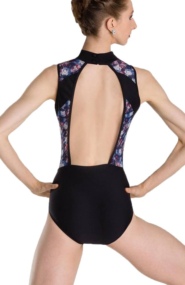Adult Open Back Mock Neck Bodysuit – Dancewear Online