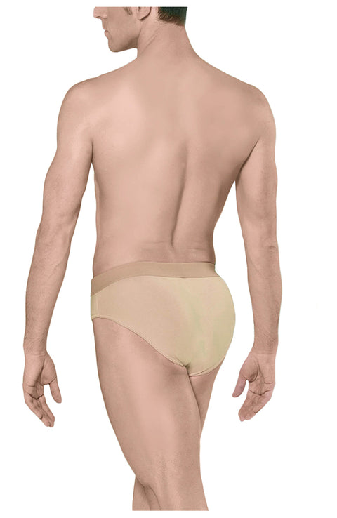 Wear Moi Mens Full Seat Dance Belt Dark Beige Back